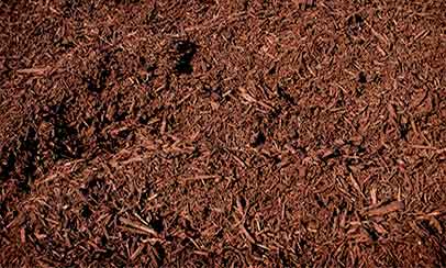 brown dyed mulch
